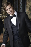 "Barcelona" Black Tuxedo Jacket Notch (Separates)
